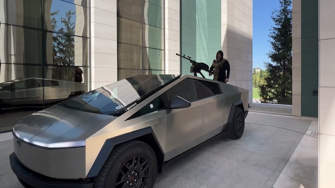 Chechen President Plans to Win Ukraine War with Modified Tesla Cybertruck